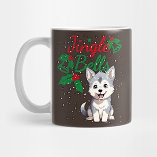 Husky Jingle Bells Mug